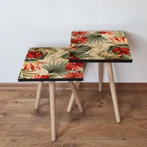 2Shp205 - Beige Beige
Green
Orange
Red Nesting Table (2 Pieces)