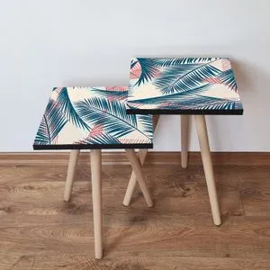 2Shp208 - Navy Blue Navy Blue
Cream
Salmon Nesting Table (2 Pieces)