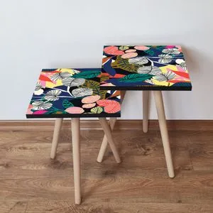 2Shp209 - Multicolor Multicolor Nesting Table (2 Pieces)