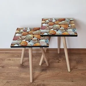 2Shp21 - Orange Orange
Beige
Grey Nesting Table (2 Pieces)