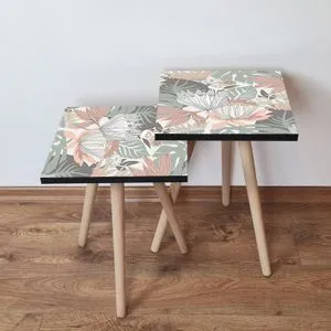 2Shp212 - Multicolor Multicolor Nesting Table (2 Pieces)