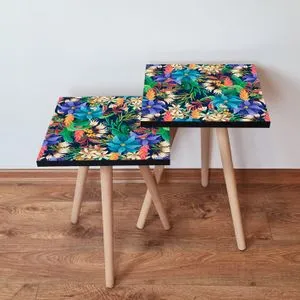 2Shp214 - Multicolor Multicolor Nesting Table (2 Pieces)