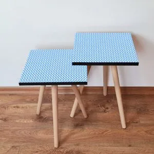 2Shp220 - Blue Blue
White Nesting Table (2 Pieces)
