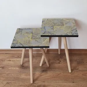 2Shp225 - Grey Grey
Beige
Yellow Nesting Table (2 Pieces)