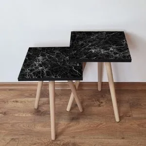 2Shp232 - Black Black
White Nesting Table (2 Pieces)