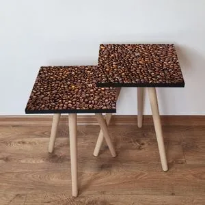 2Shp244 - Brown Brown Nesting Table (2 Pieces)