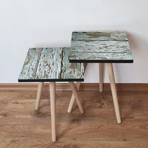 2Shp257 - Green Green
Brown Nesting Table (2 Pieces)