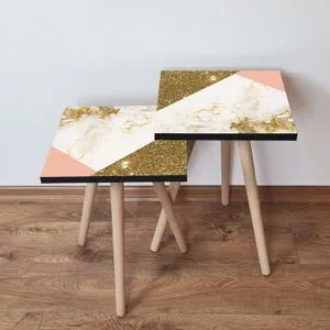 2Shp264 - Gold Gold
White
Salmon Nesting Table (2 Pieces)