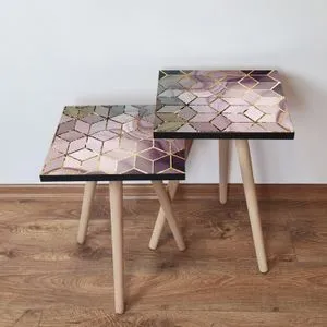 2Shp275 - Multicolor Multicolor Nesting Table (2 Pieces)
