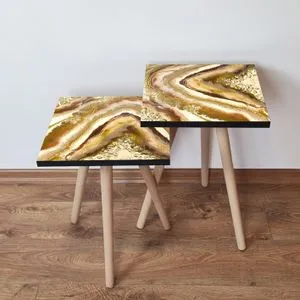 2Shp295 - Multicolor Multicolor Nesting Table (2 Pieces)