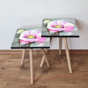2Shp299 - Multicolor Multicolor Nesting Table (2 Pieces)