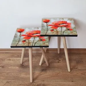 2Shp301 - Red Red
Brown
Beige Nesting Table (2 Pieces)