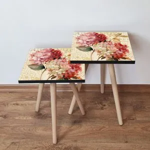 2Shp304 - Multicolor Multicolor Nesting Table (2 Pieces)