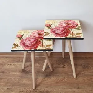 2Shp305 - Multicolor Multicolor Nesting Table (2 Pieces)