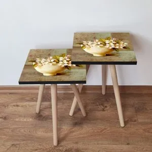 2Shp307 - Beige Beige
Green
Cream
Red Nesting Table (2 Pieces)