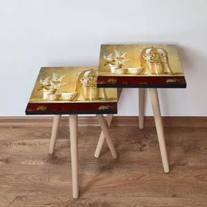 2Shp308 - Cream Cream
Red
Beige
Brown Nesting Table (2 Pieces)