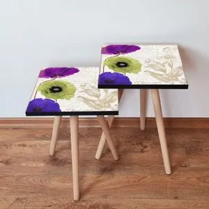 2Shp310 - Multicolor Multicolor Nesting Table (2 Pieces)
