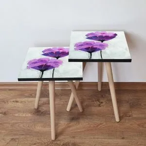 2Shp311 - Purple Purple
Black
White Nesting Table (2 Pieces)