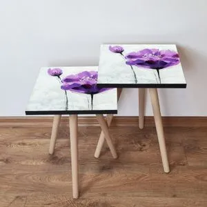 2Shp312 - Lilac Lilac
Purple
Black
White Nesting Table (2 Pieces)