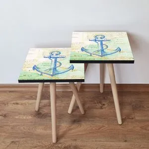 2Shp313 - Navy Blue Navy Blue
Green
Beige Nesting Table (2 Pieces)