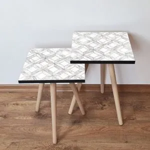 2Shp319 - White White
Grey Nesting Table (2 Pieces)