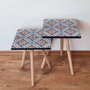 2Shp32 - Navy Blue Navy Blue
Blue
Red Nesting Table (2 Pieces)