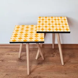 2Shp326 - Orange Orange
Cream Nesting Table (2 Pieces)