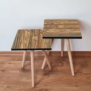2Shp345 - Brown Brown Nesting Table (2 Pieces)