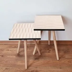 2Shp358 - Beige Beige
White Nesting Table (2 Pieces)