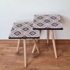 2Shp36 - Navy Blue Navy Blue
Red
White Nesting Table (2 Pieces)