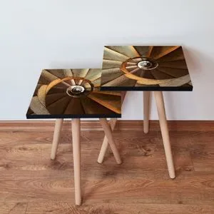 2Shp360 - Brown Brown
Orange
Beige Nesting Table (2 Pieces)