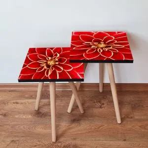 2Shp361 - Red Red
Yellow Nesting Table (2 Pieces)