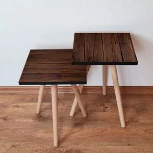 2Shp365 - Brown Brown Nesting Table (2 Pieces)