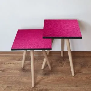 2Shp366 - Fuchsia Fuchsia Nesting Table (2 Pieces)