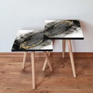 2Shp391 - Black Black
White
Cream Nesting Table (2 Pieces)