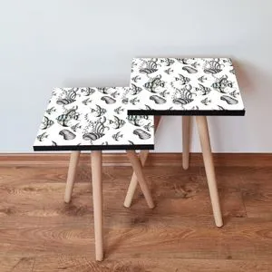 2Shp400 - White White
Black
Green
Blue Nesting Table (2 Pieces)
