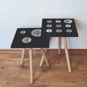 2Shp413 - Black Black
Beige
Grey Nesting Table (2 Pieces)