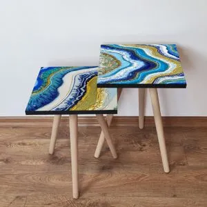 2Shp414 - Multicolor Multicolor Nesting Table (2 Pieces)