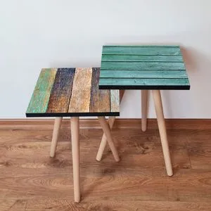 2Shp424 - Blue Blue
Green
Brown
Beige Nesting Table (2 Pieces)