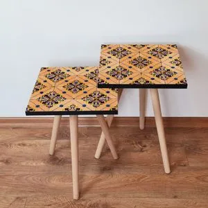 2Shp43 - Salmon Salmon
Navy Blue
Green
Brown Nesting Table (2 Pieces)