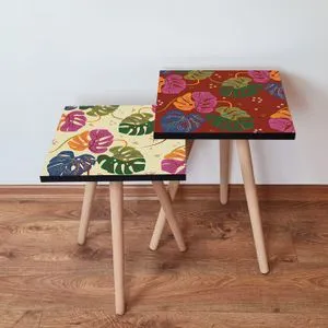 2Shp430 - Multicolor Multicolor Nesting Table (2 Pieces)