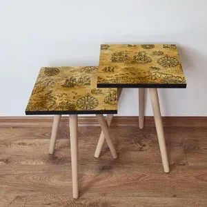 2Shp433 - Mustard Mustard
Black Nesting Table (2 Pieces)