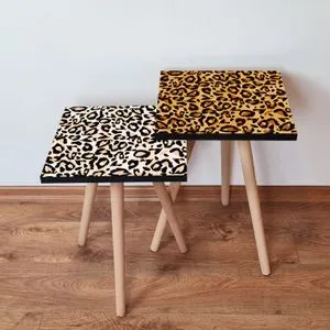 2Shp435 - Camel Camel
Brown
Black
White Nesting Table (2 Pieces)