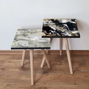 2Shp441 - Grey Grey
Cream
Black
White Nesting Table (2 Pieces)