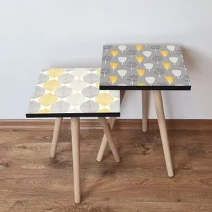 2Shp442 - Grey Grey
White
Yellow Nesting Table (2 Pieces)
