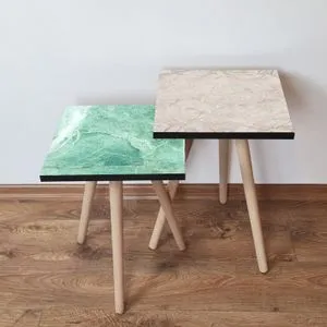 2Shp443 - Green Green
White
Beige Nesting Table (2 Pieces)
