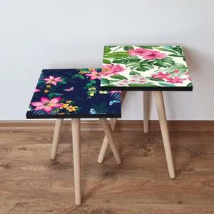 2Shp446 - Multicolor Multicolor Nesting Table (2 Pieces)