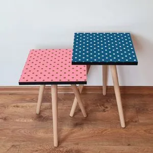 2Shp448 - Pink Pink
Navy Blue
White
Brown Nesting Table (2 Pieces)