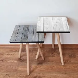 2Shp449 - Grey Grey
White Nesting Table (2 Pieces)