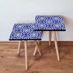 2Shp45 - Navy Blue Navy Blue
White Nesting Table (2 Pieces)